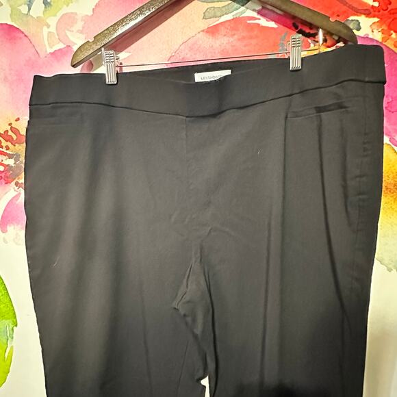 Liz Claiborne Lisa Pants Womens Plus 22W Black Dress Pull On Pants Business - Picture 4 of 6